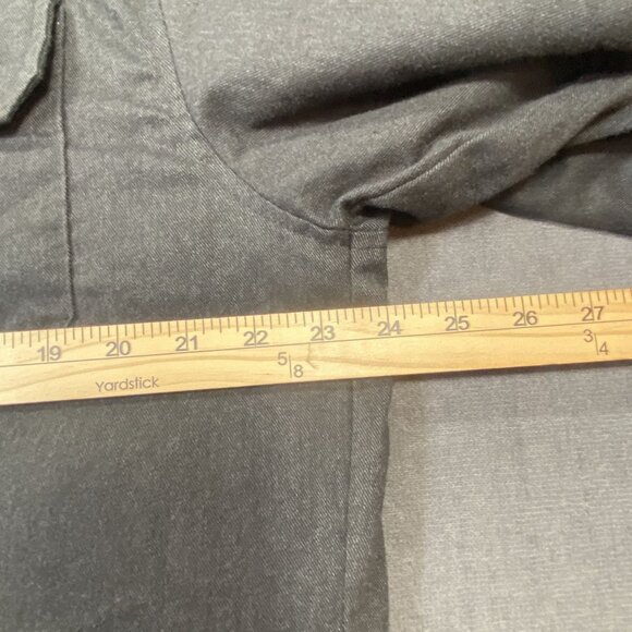 Mens Rugged Elements Dark Gray Jacket Snap Button Pockets SZ L Quilted Lining - Picture 10 of 10